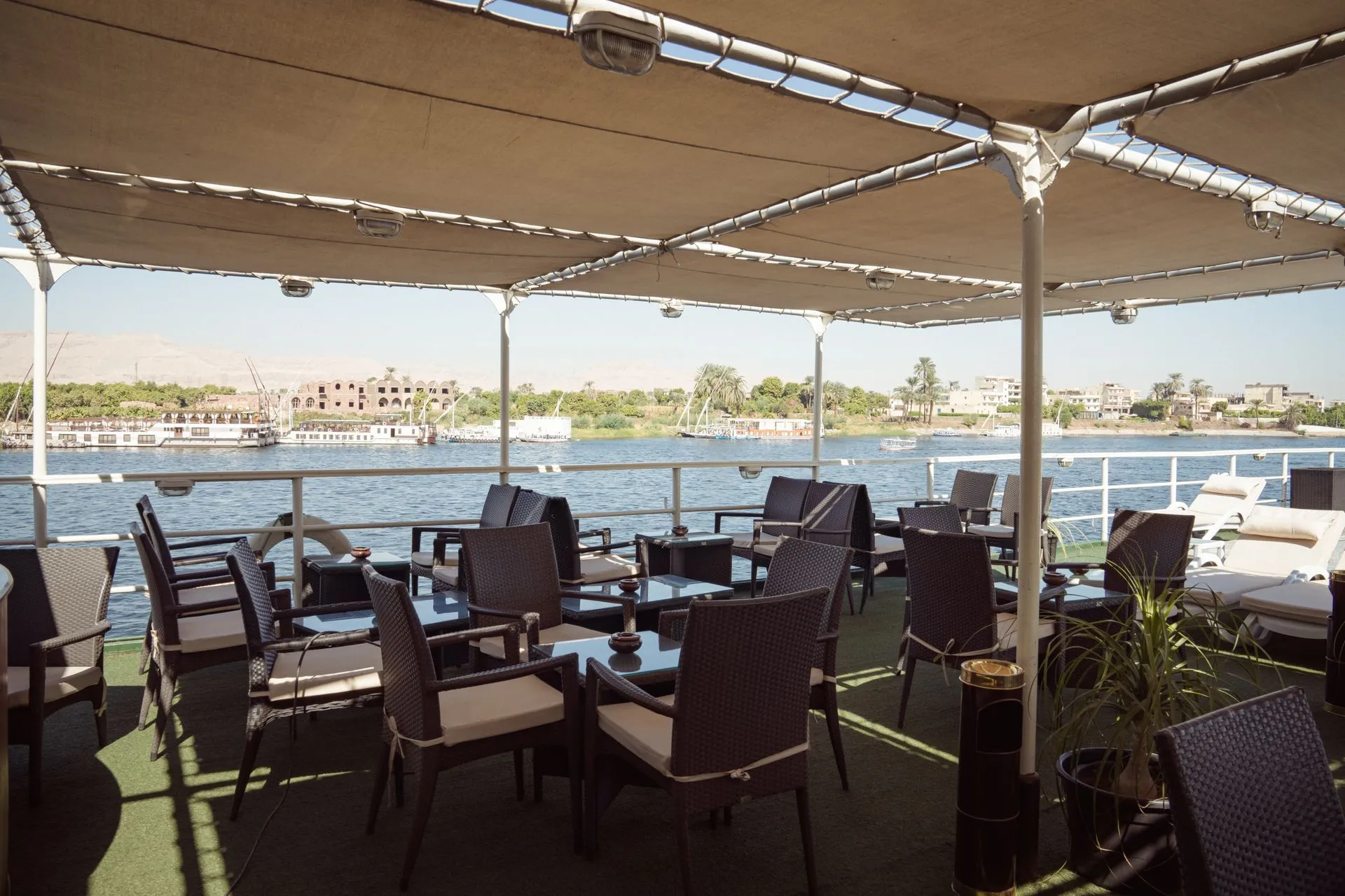 Sun deck of the MS Nile Symphony Nile Cruise Nile cruise